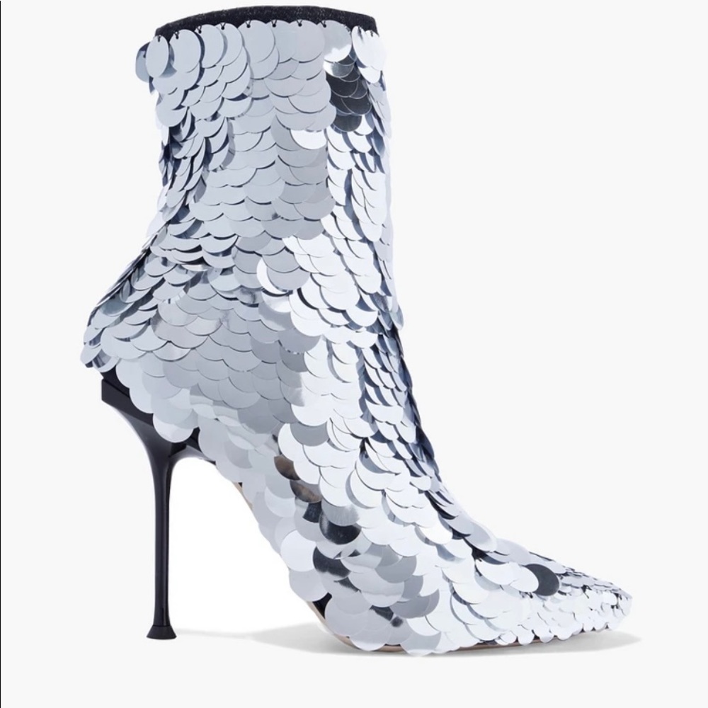 Sergio Rossi sequined boots Sz40 NIB $2k